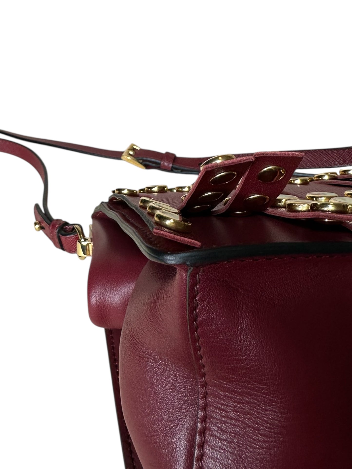 Prada borsa in pelle con frange — foto 15