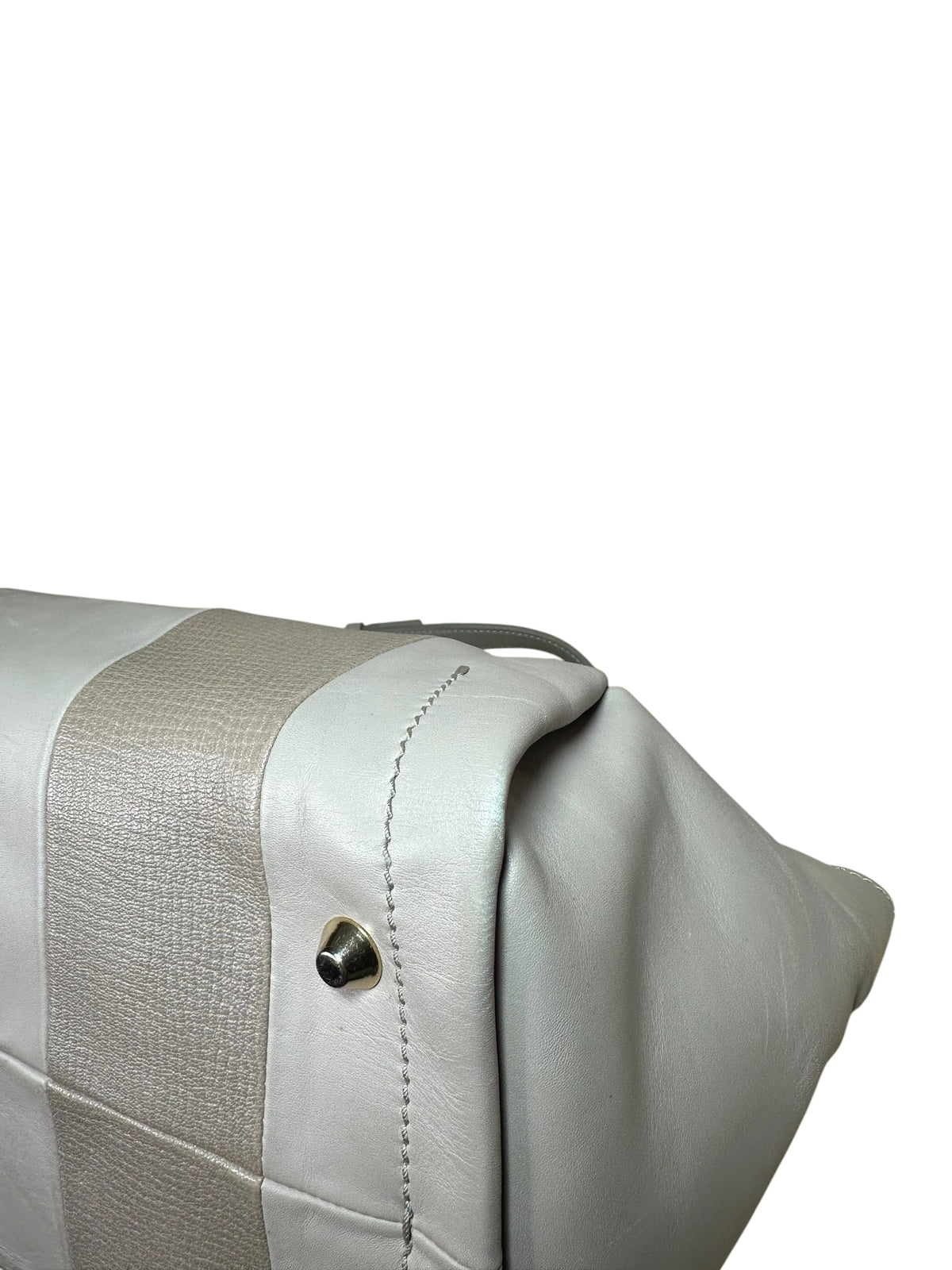 Lanvin – Borsa in pelle grigio perla e tortora