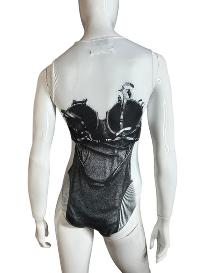 Jean Paul Gaultier body stampato (S)
