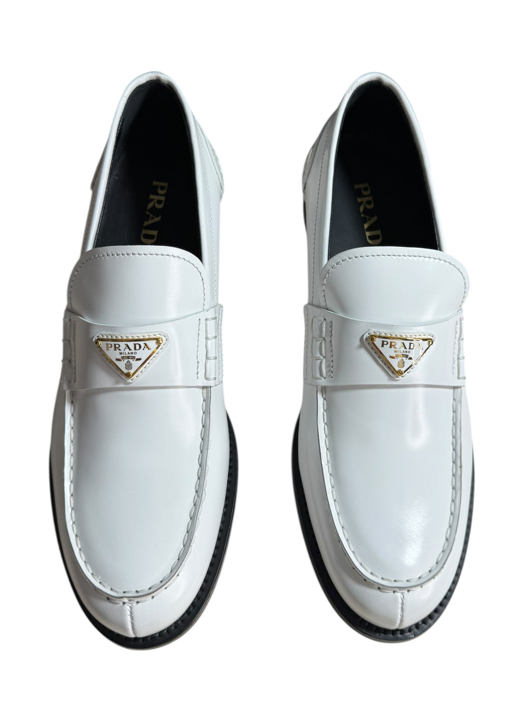 Prada mocassino in pelle