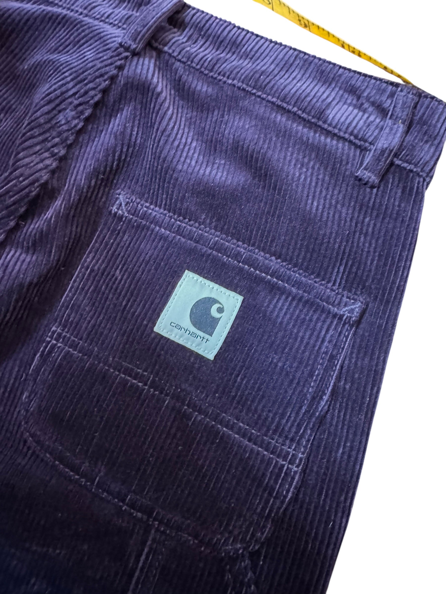 Pantaloni Carhartt Wip W’ Pierce Pant velluto viola taglia 24 — foto 10