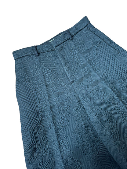Versace bermuda uomo jacquard nero con motivo floreale – Made in Italy.