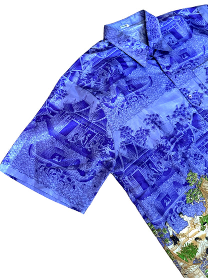 Camicia vintage stampata (XXL)