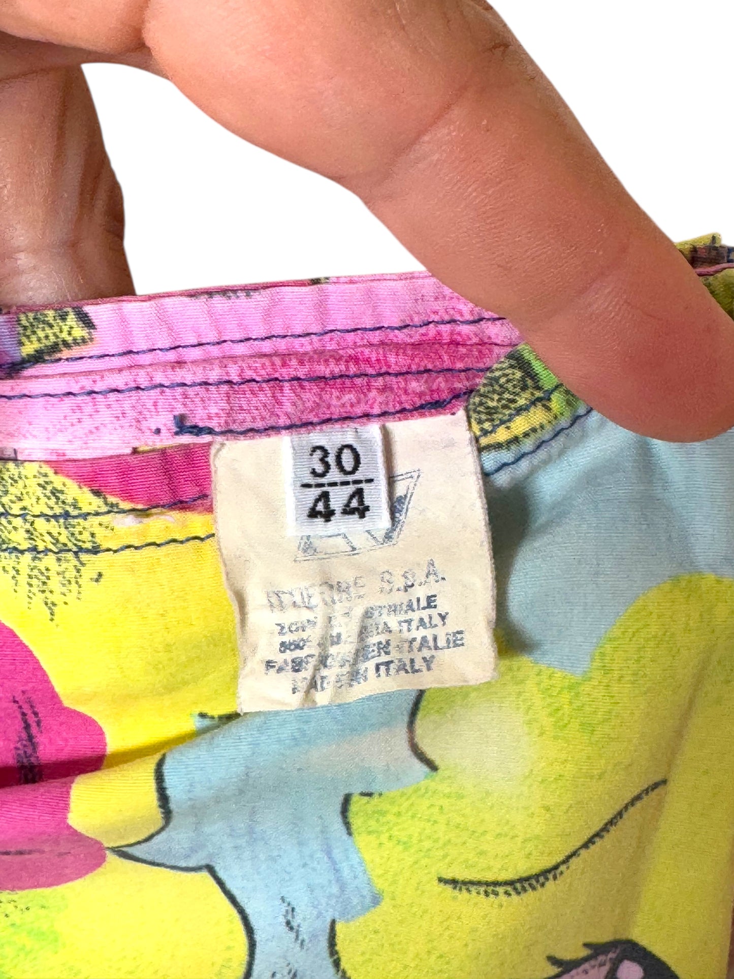 Shorts vintage Versace Jeans Couture Marilyn Monroe & Betty Boop - Taglia 44 IT