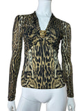 Roberto Cavalli top animalier