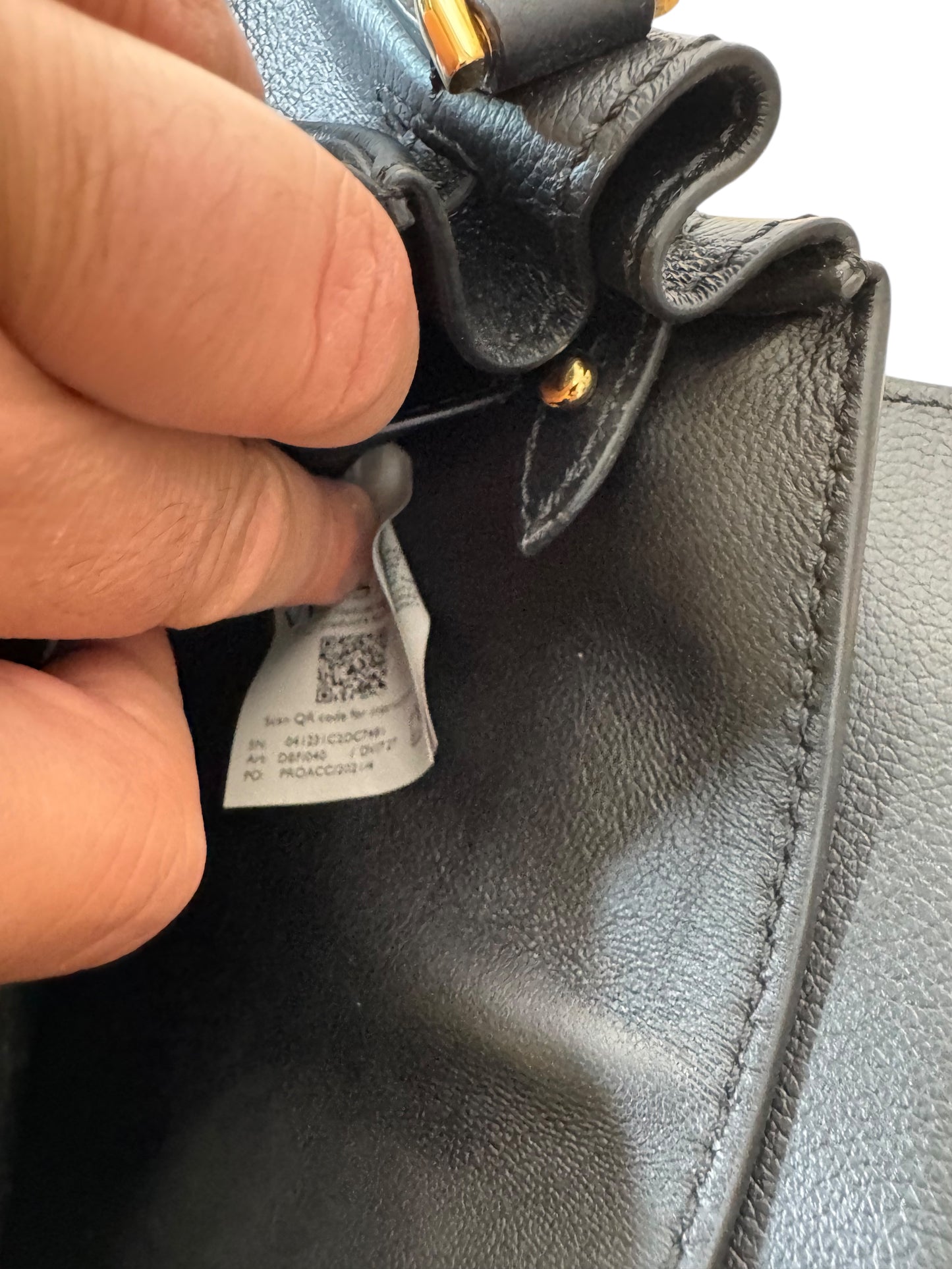 Versace Mini Borsa Medusa in Pelle Nera con Tracolla a Catena Oro - Made in Italy