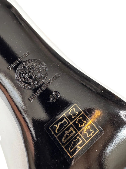 Versace décolleté Medusa bianche in pelle tacco alto - taglia 40