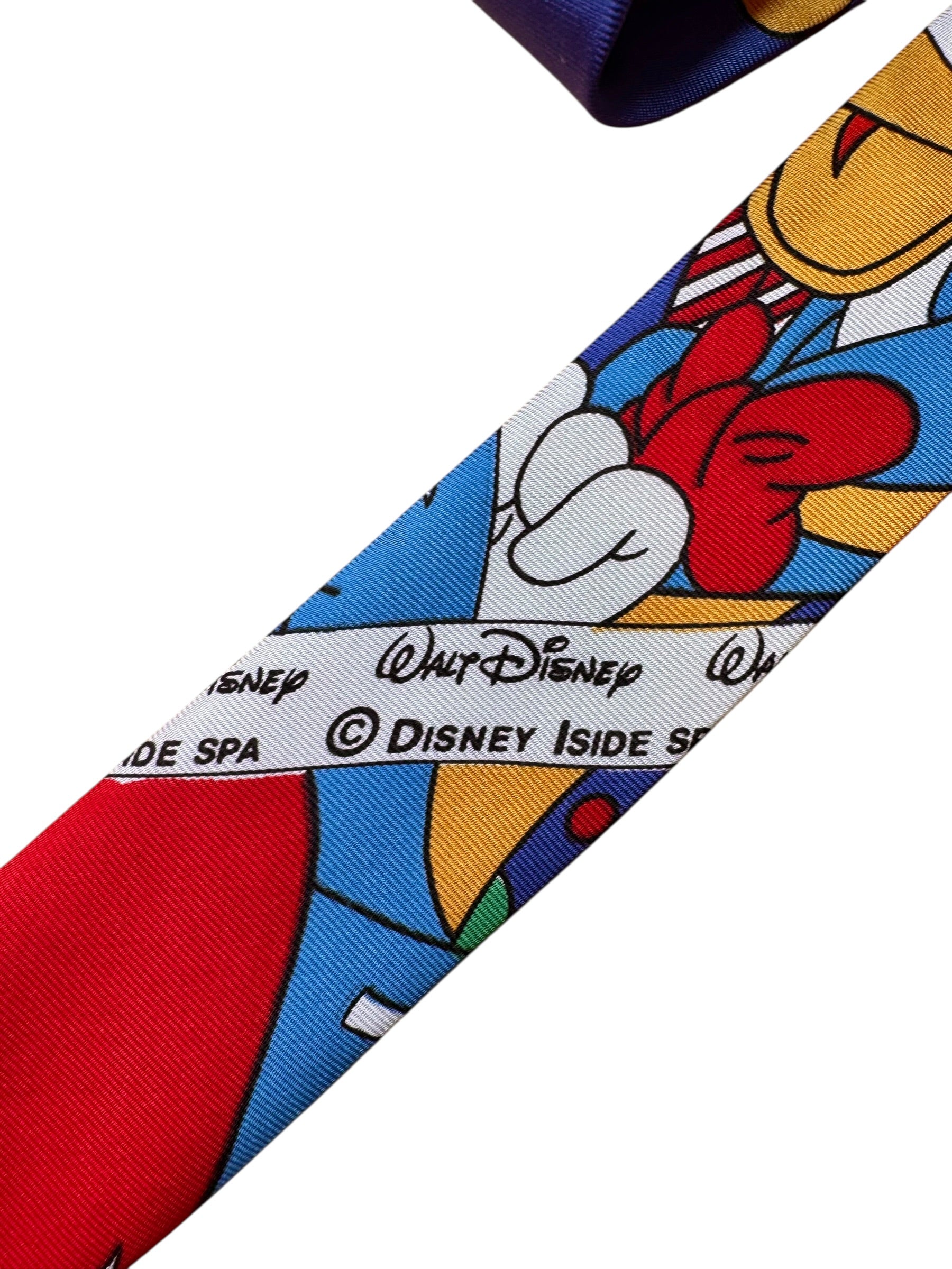 Cravatta Walt Disney Donald Duck vintage Iside S.p.A. Europa seta — foto 5