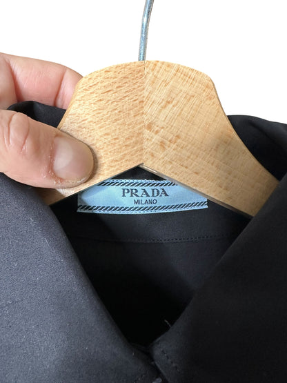Prada camicia in cotone struttura — foto 11