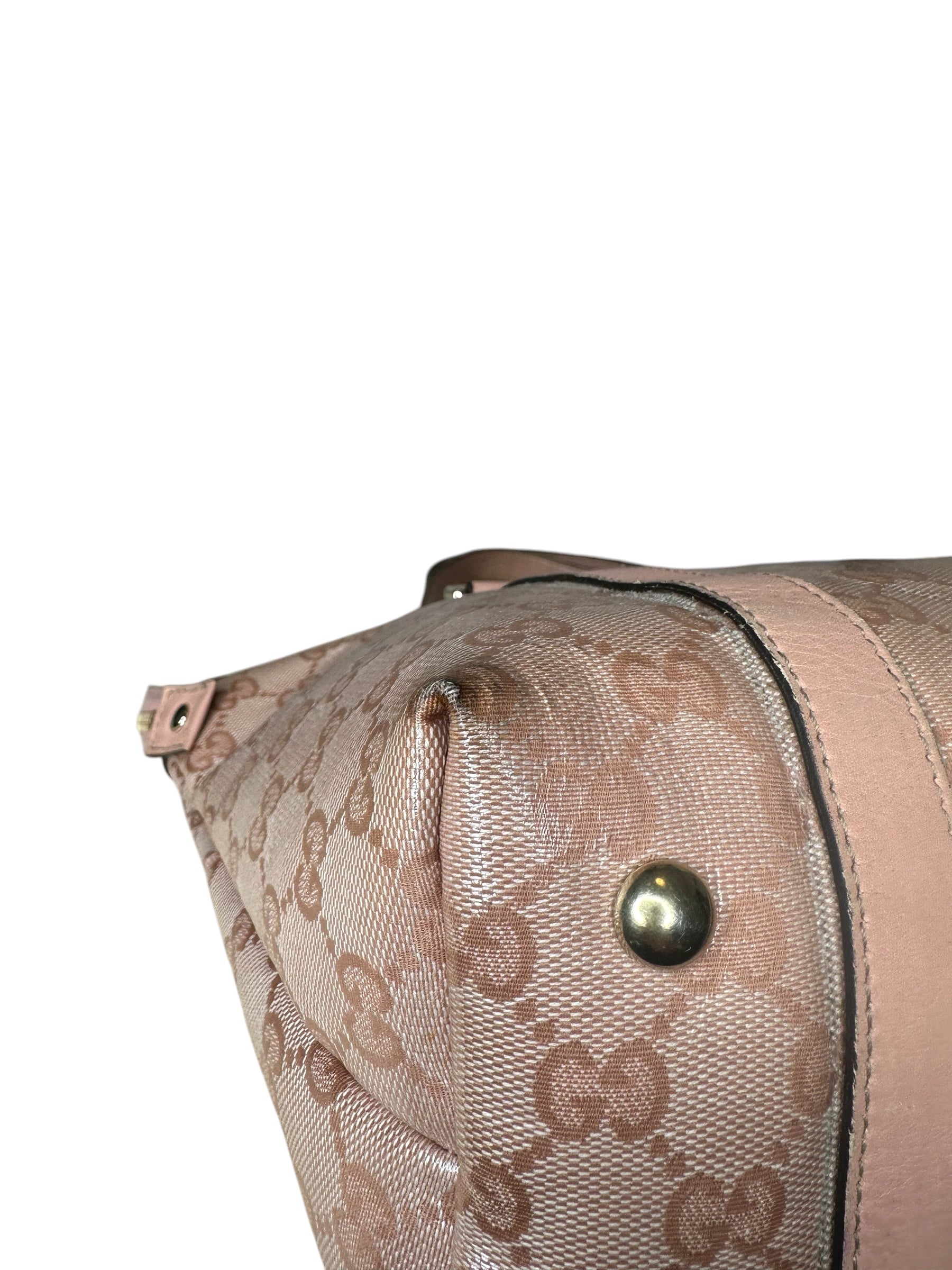 Gucci borsa vintage in tela e pelle — foto 17