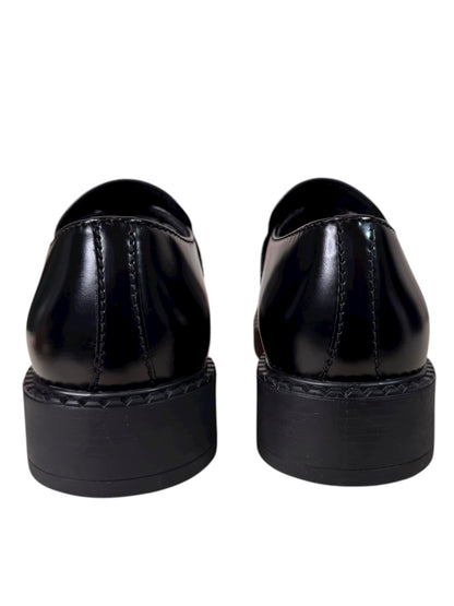 Prada Mocassini in pelle spazzolata nera – 42.5 IT