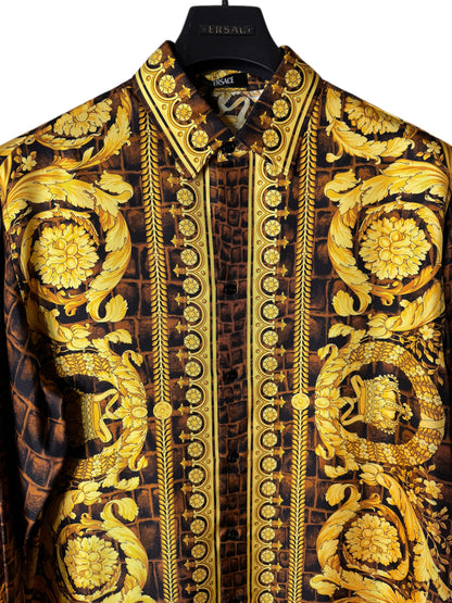 Camicia Versace seta Barocco Made in Italy - TG 48