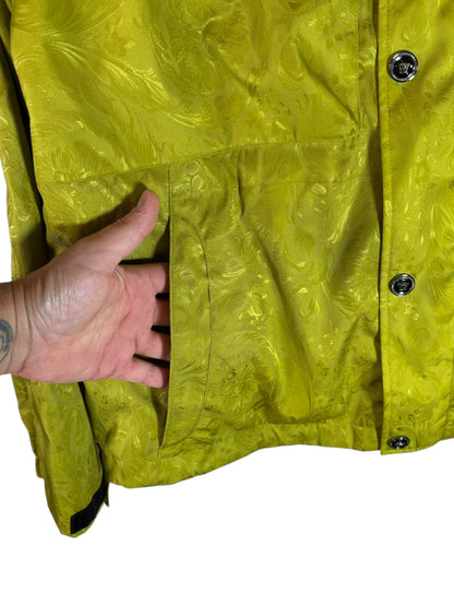 Giacca Versace Milano gialla con motivo Barocco tono su tono – Taglia 48