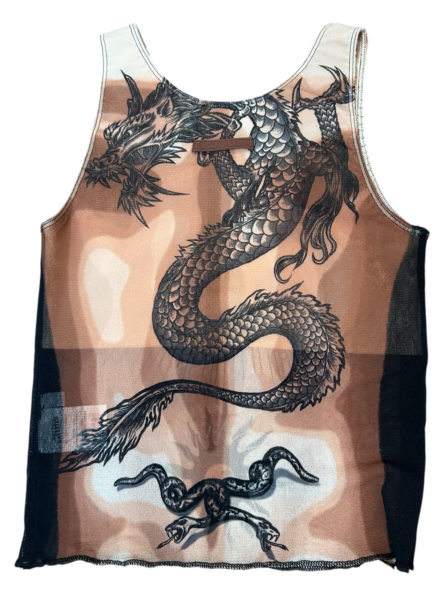 Jean Paul Gaultier tank top stampato (S)