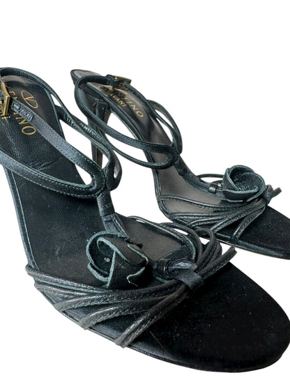 Valentino Garavani sandali in pelle e raso (37.5)