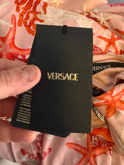 Gonna Versace stampa marina con Medusa gioiello – TG 38 IT