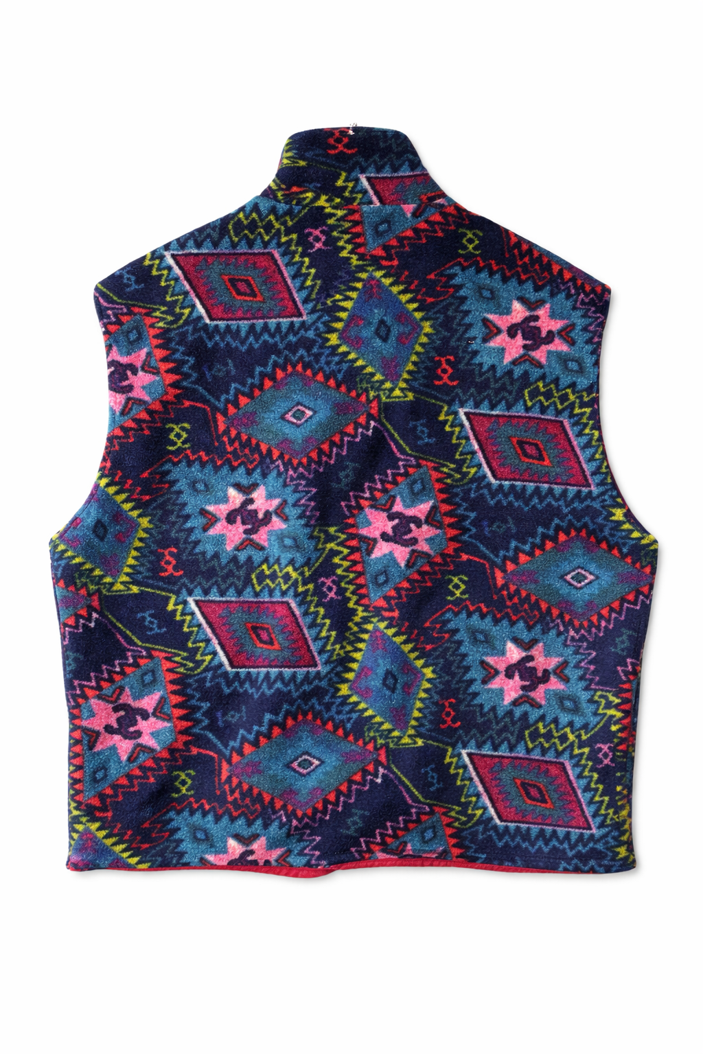 Gilet pile vintage multicolor — foto 2