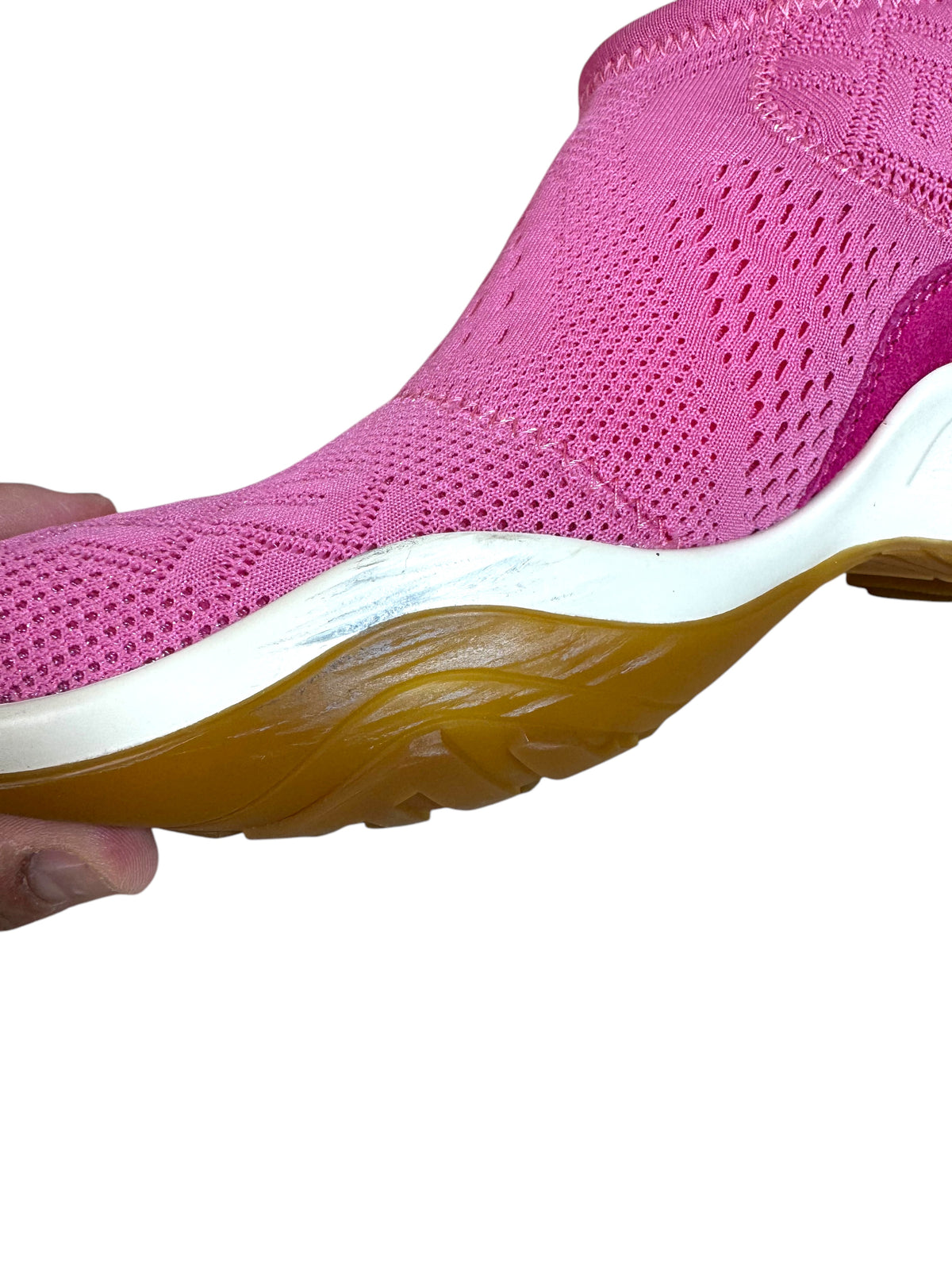 FENDI - Sneakers Sock in Tessuto Stretch Rosa con Logo FF — foto 8