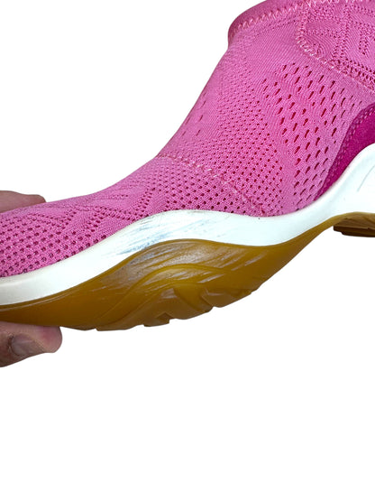 FENDI - Sneakers Sock in Tessuto Stretch Rosa con Logo FF