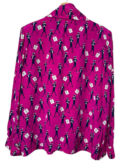 Yves Saint Laurent camicia vintage in seta — foto 9