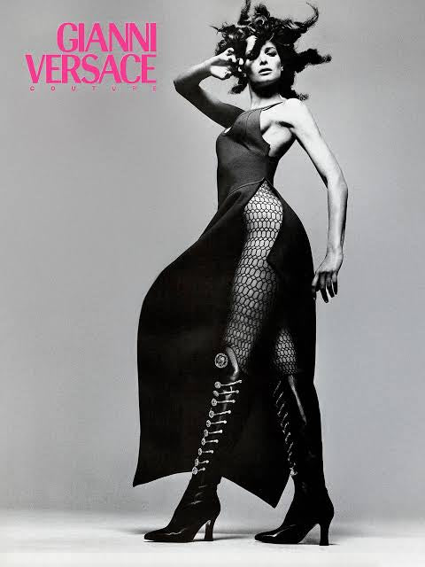 Stivali Gianni Versace Couture FW 1993 Medusa Leather Boots 38.5 Vintage — foto 13
