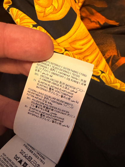 Abito Versace Barocco nero oro Medusa wrap dress tg 36 Made in Italy — foto 10