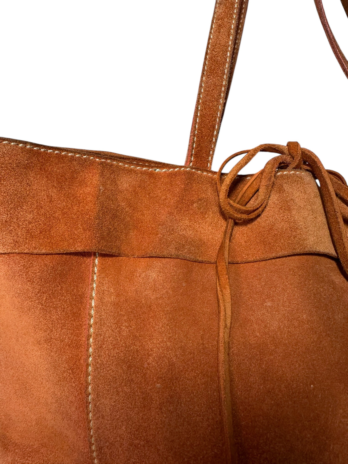 Miu Miu borsa mini tote in suede — foto 5