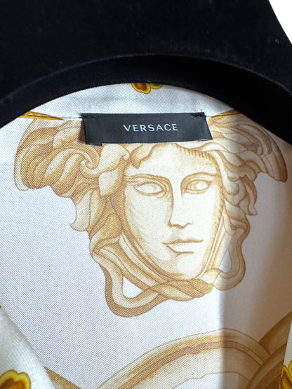Versace Camicia Crop Donna - Heritage Barocco Oro/Bianco (it36)