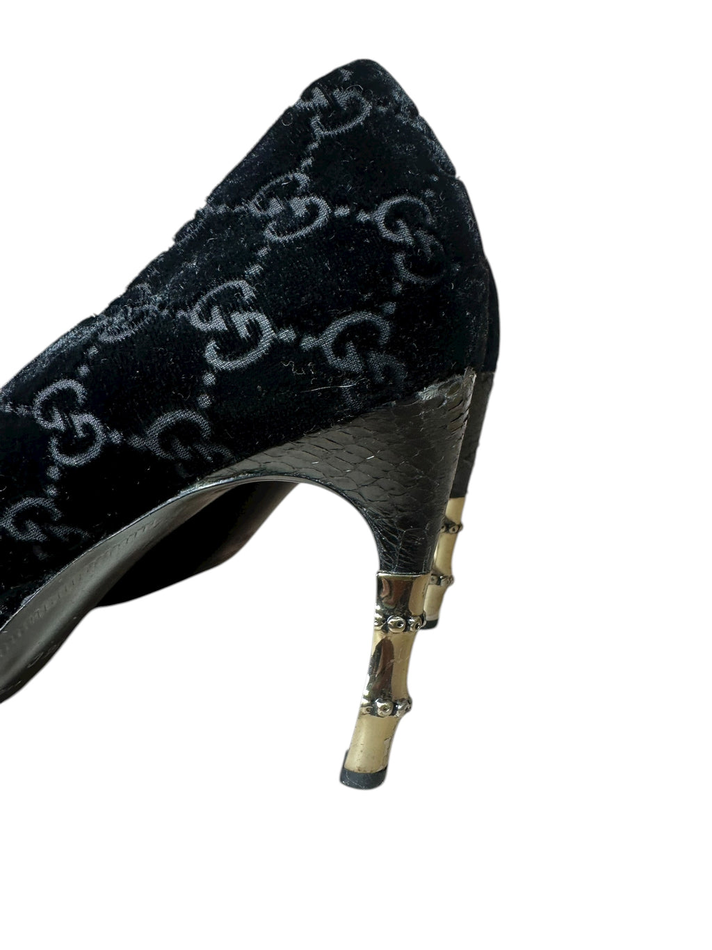 Gucci decolletè GG in velluto — foto 3