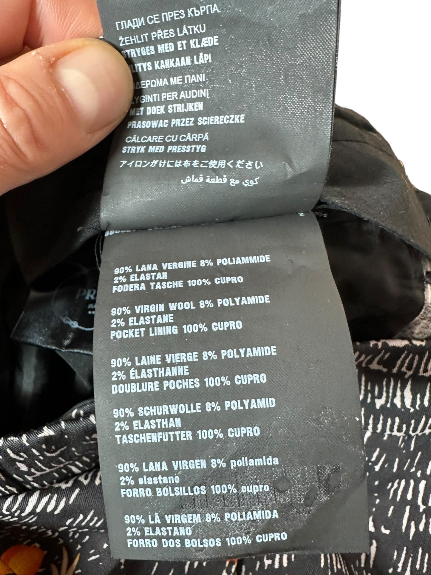 Prada pantaloni stampati (L)