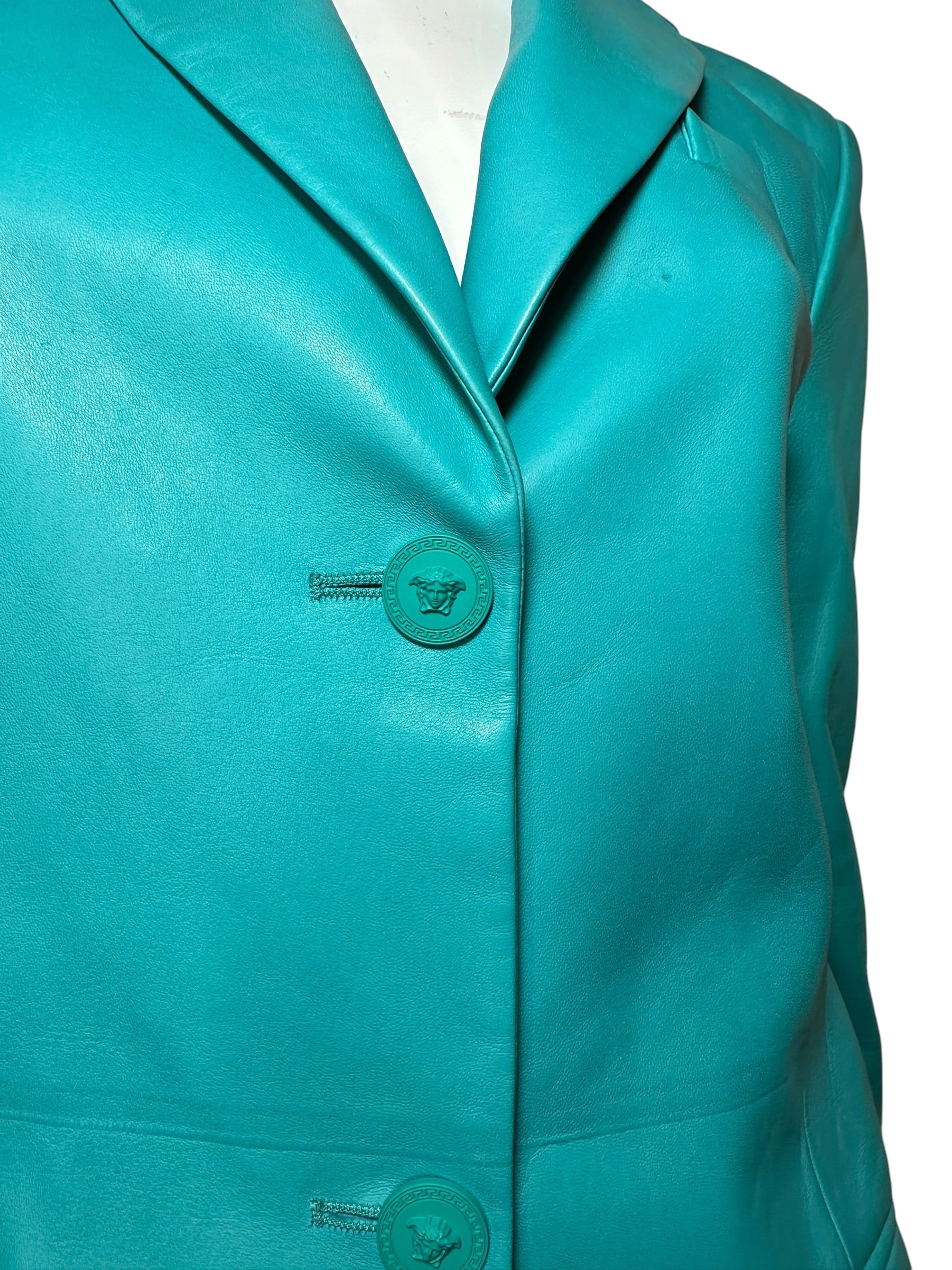 Versace blazer in pelle — foto 4