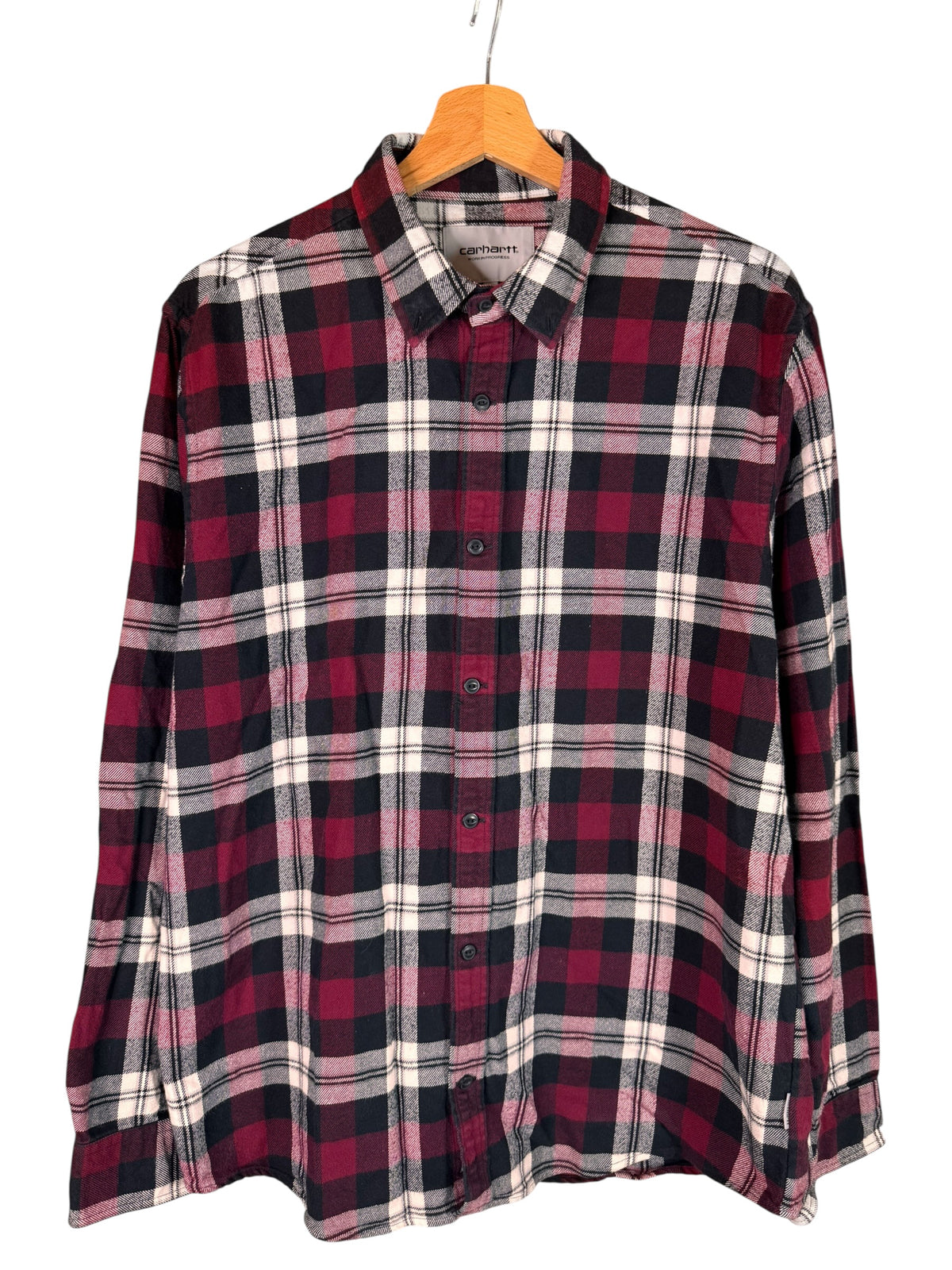 Camicia Carhartt Wip Lessing Shirt a quadri rosso nero cotone taglia L