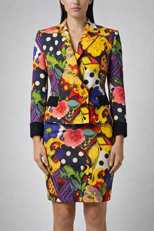 Tailleur vintage Istante Gianni Versace lana - Made in Italy