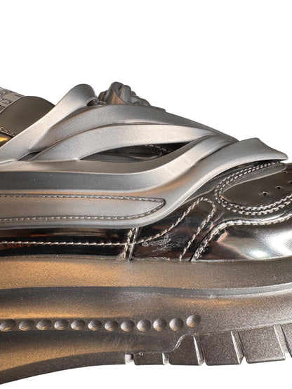 Versace Odissea Sneakers Argento Laminato Medusa - taglia 44 - *difetto