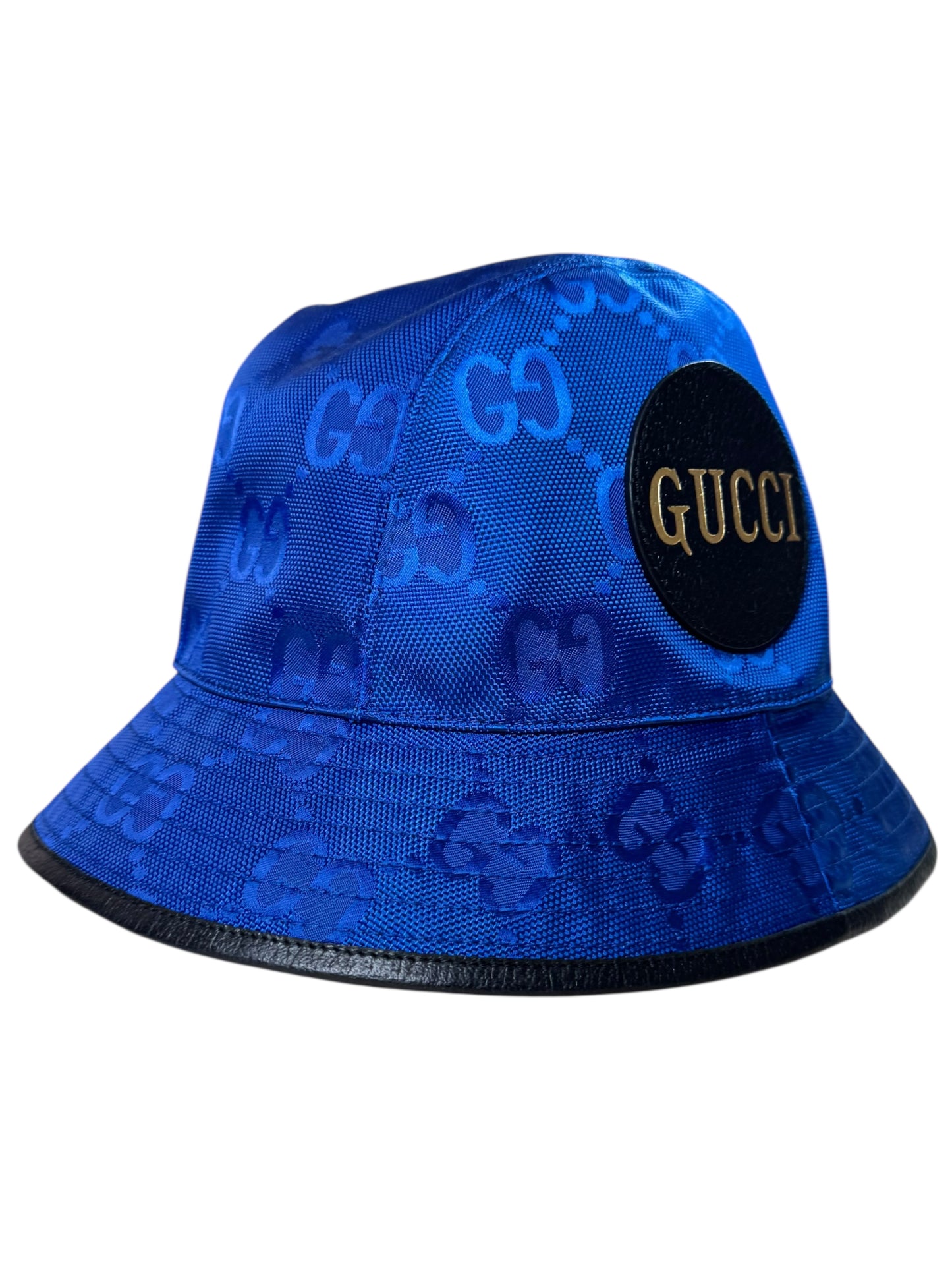 Gucci cappello bucket Off The Grid blu GG Jacquard taglia S 57 cm