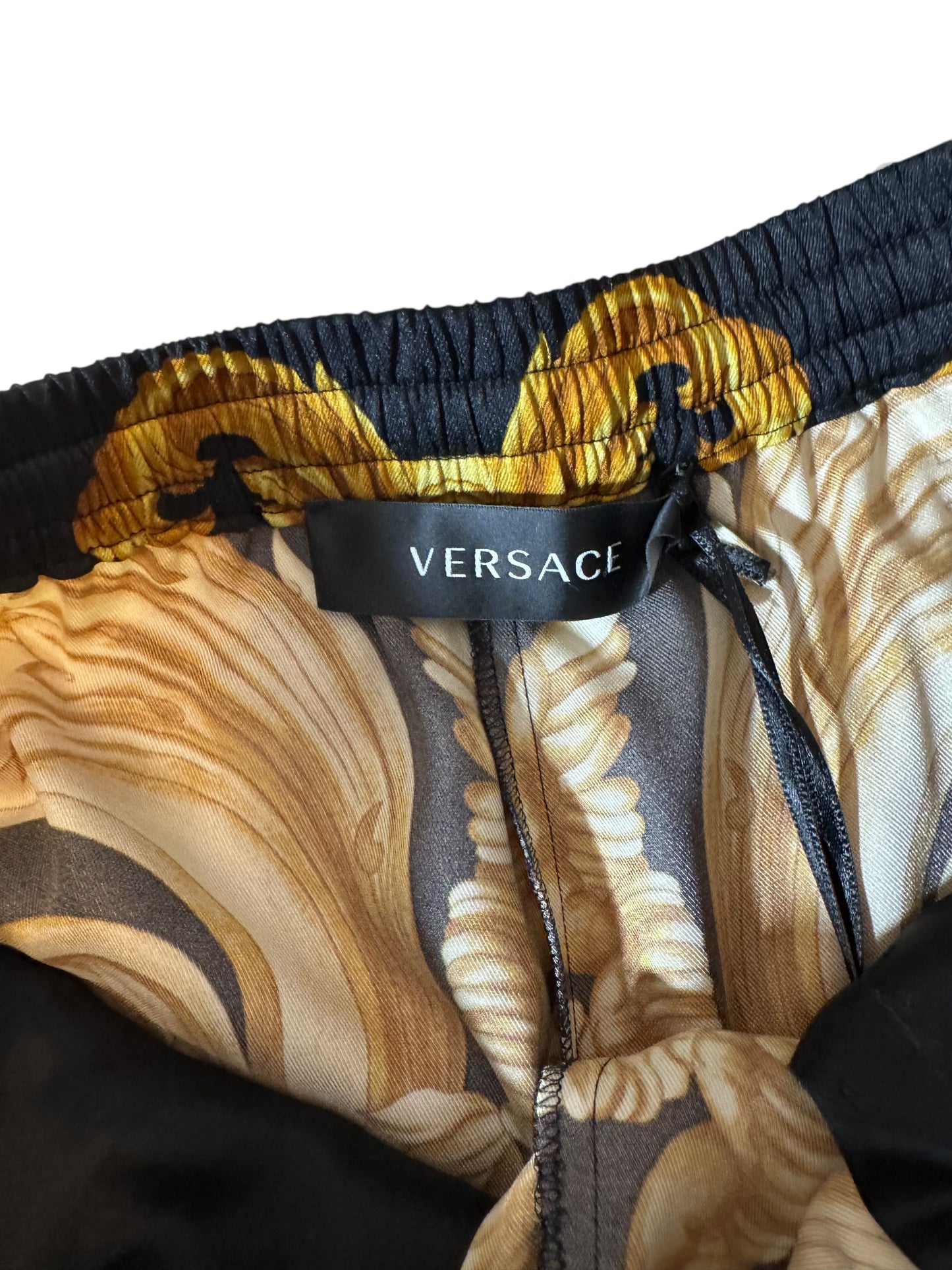 Shorts Versace Donna Heritage Print Twill – Taglia 40 – Nuovi con Cartellini