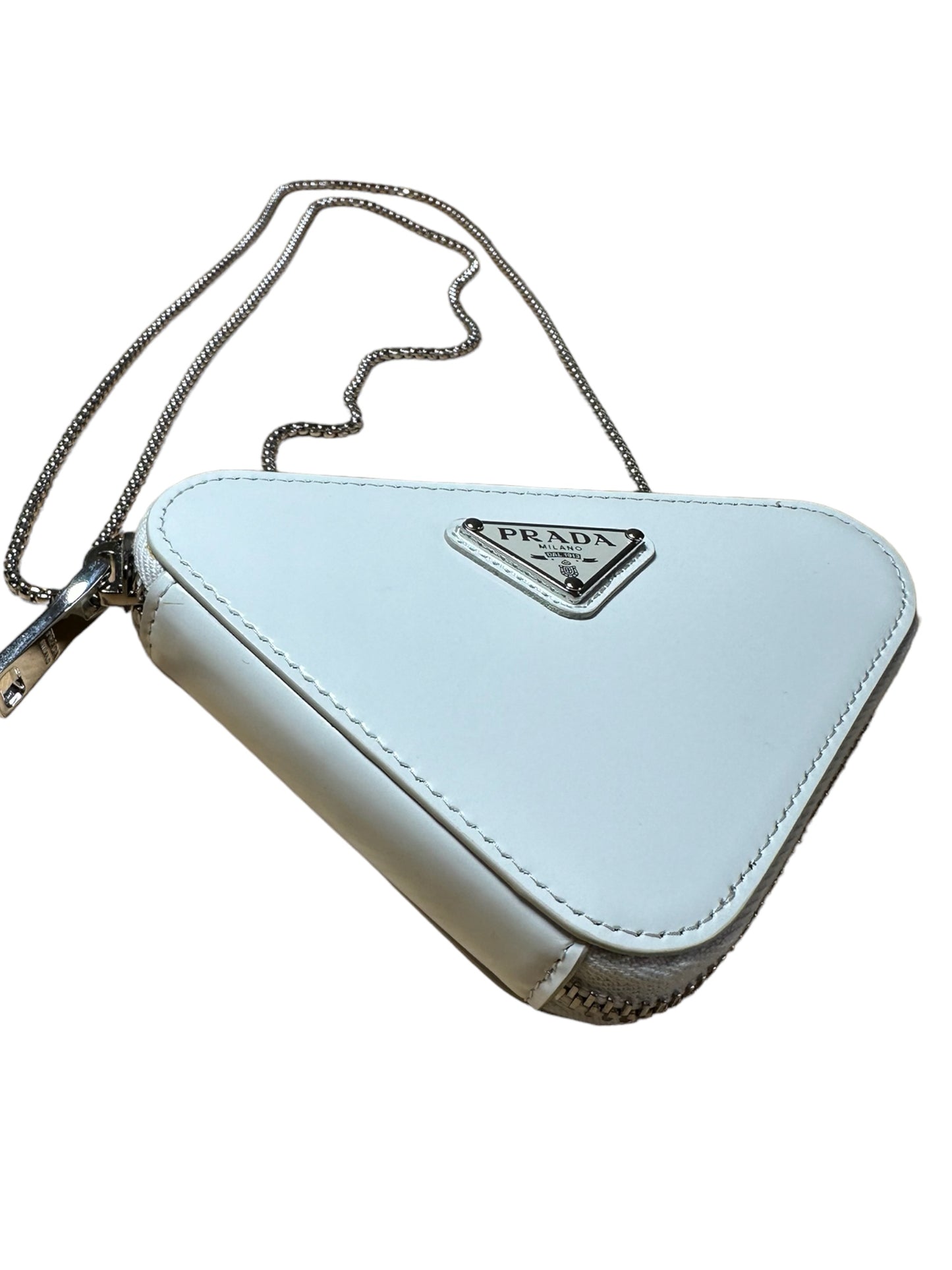 Prada mini accessorio in pelle