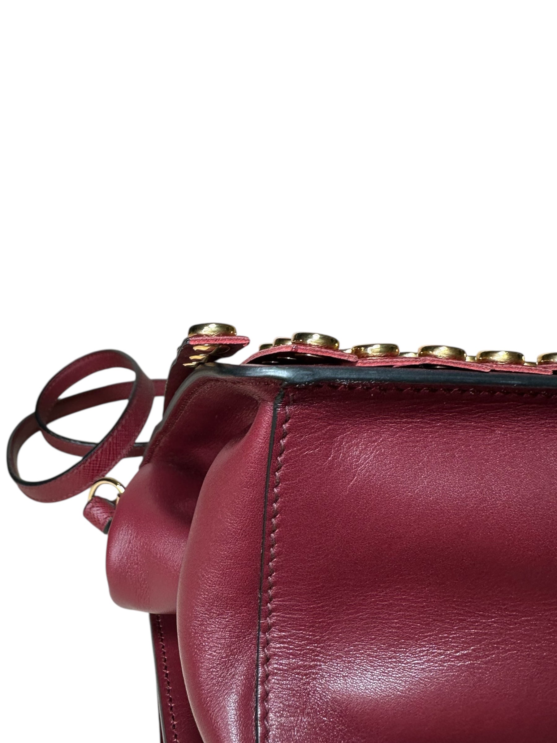 Prada borsa in pelle con frange — foto 13