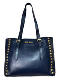 Miu Miu borsa in pelle con borchie