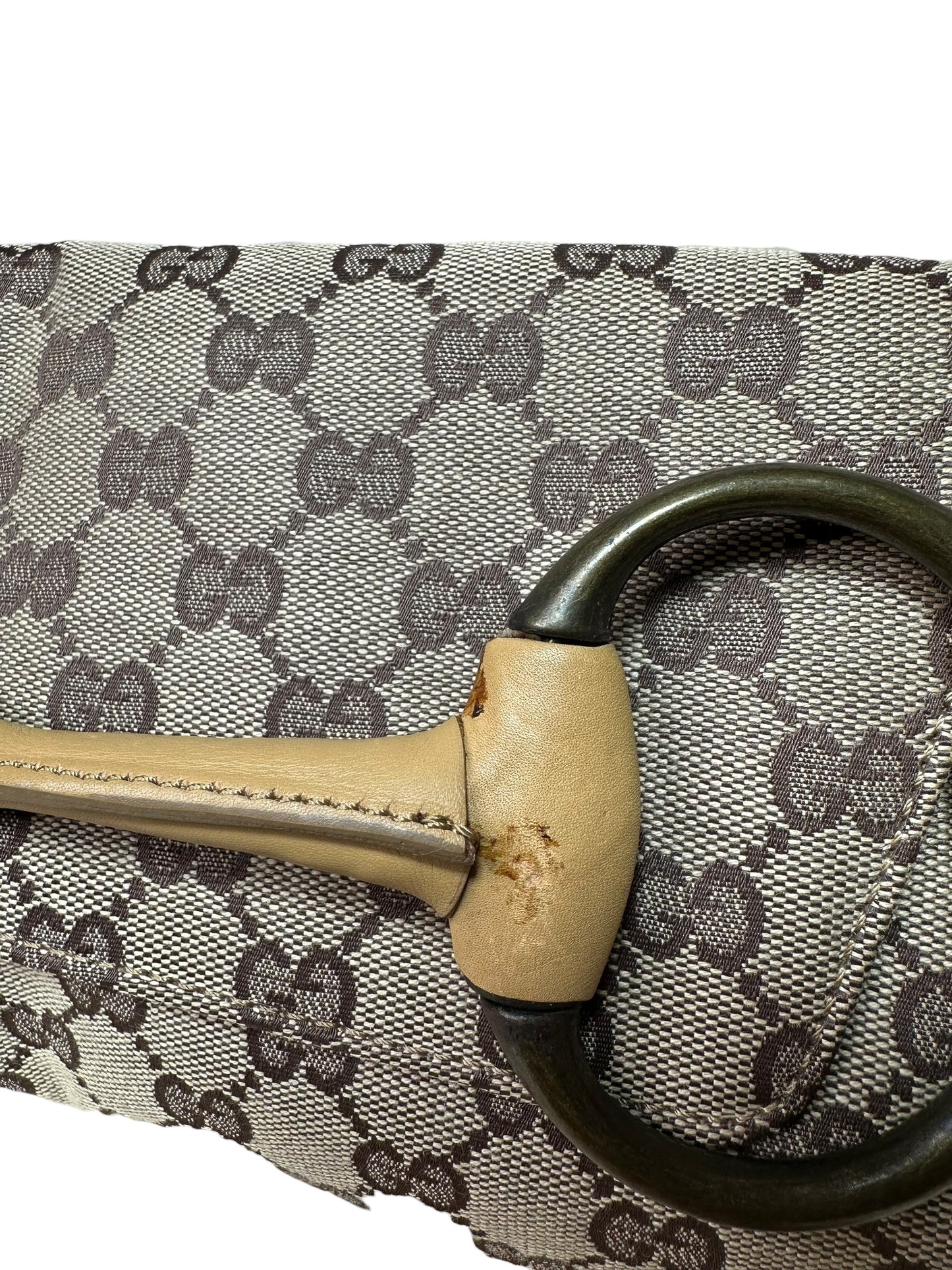 Gucci borsa Horsebit vintage GG
