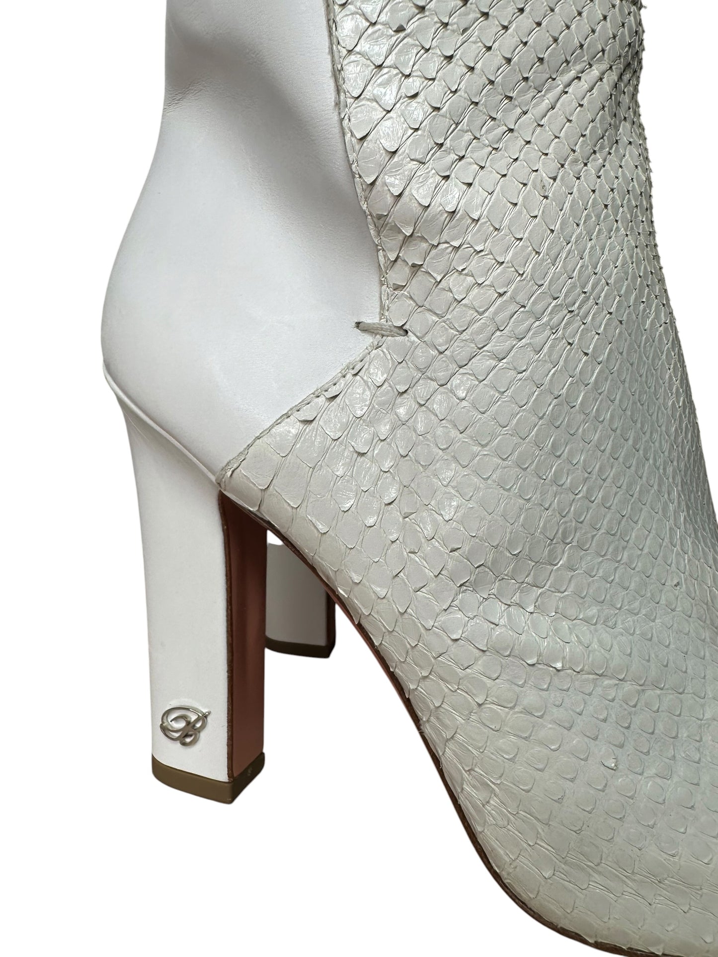 Blumarine stivali in pelle e pitone (40)