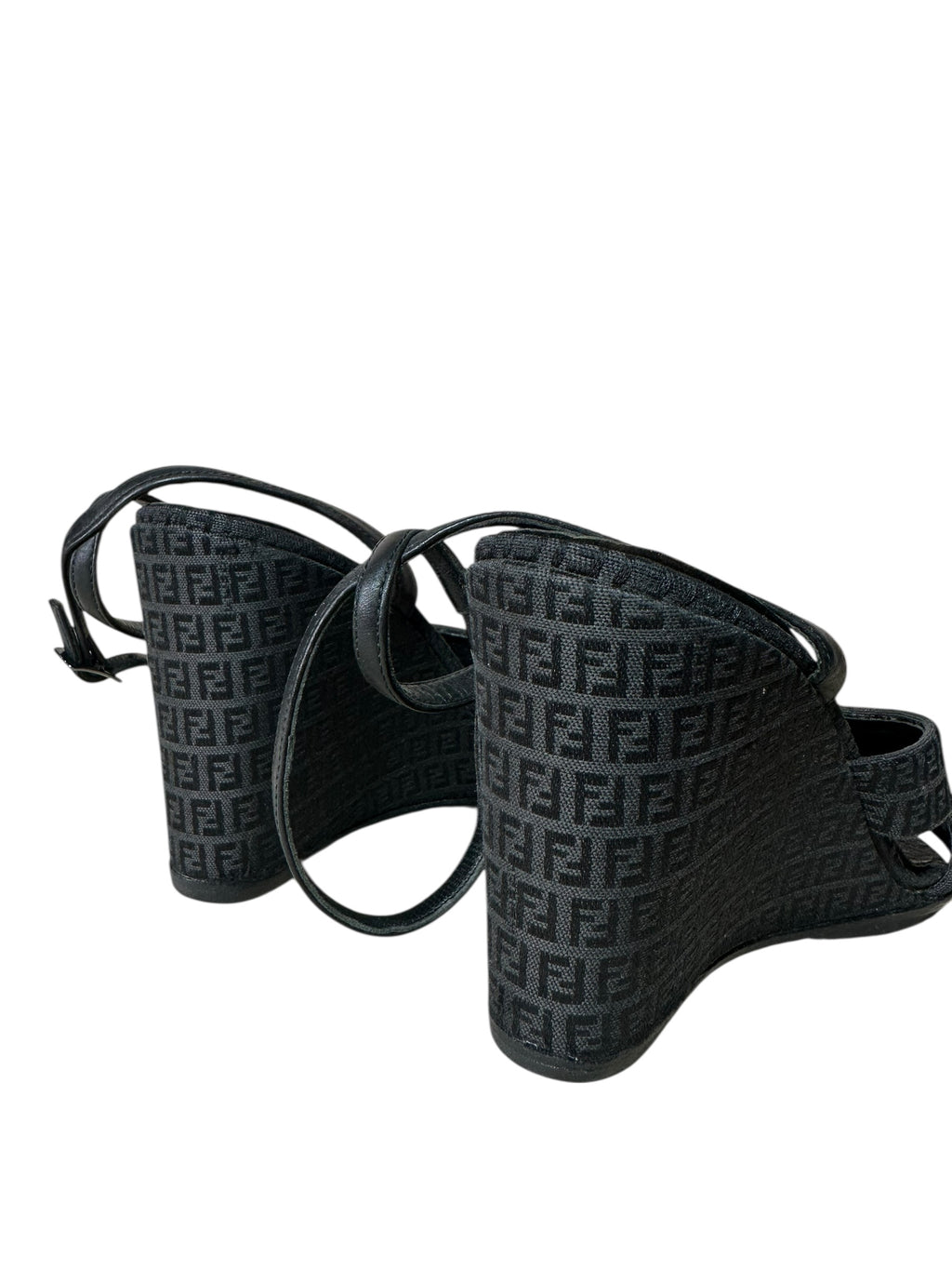 Fendi sandali vintage in tela — foto 4