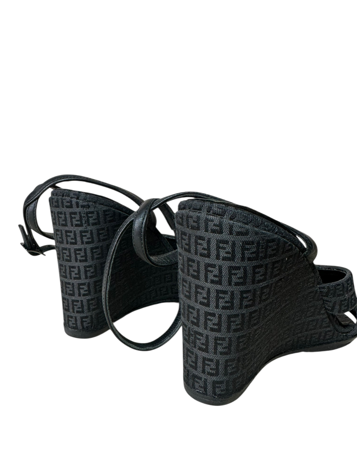 Fendi sandali vintage in tela — foto 4