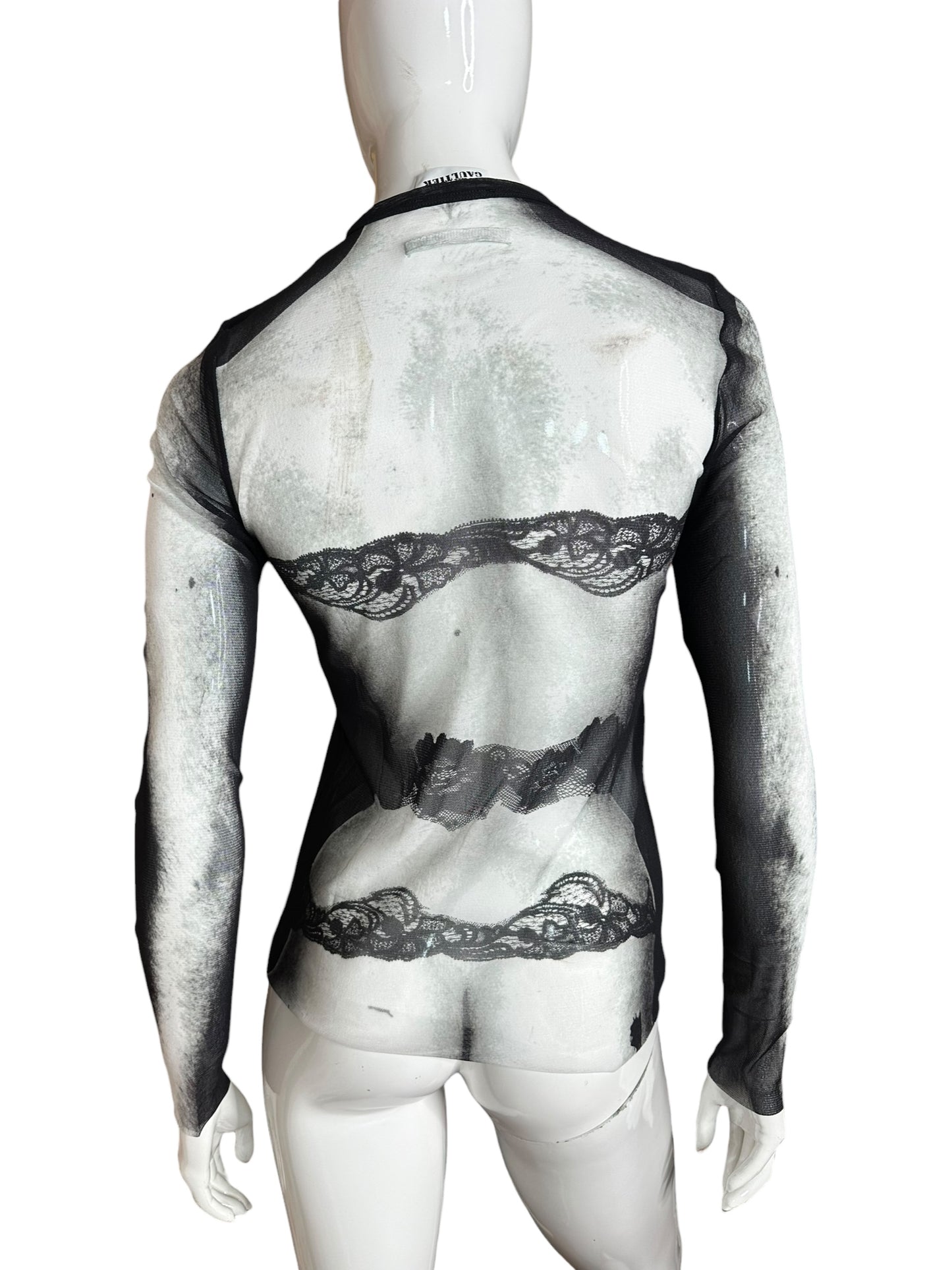 Jean Paul Gaultier top stampato (M)