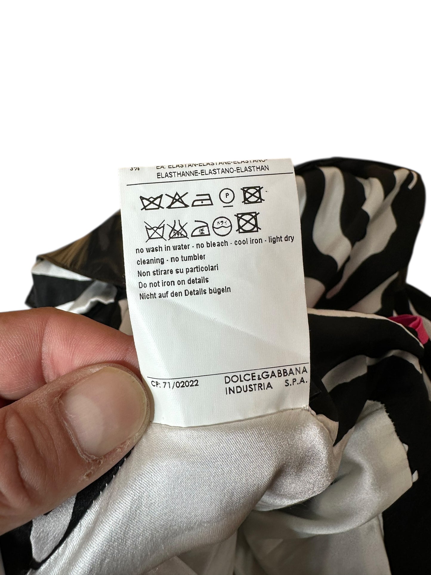 D&G mini abito vintage in seta (M)