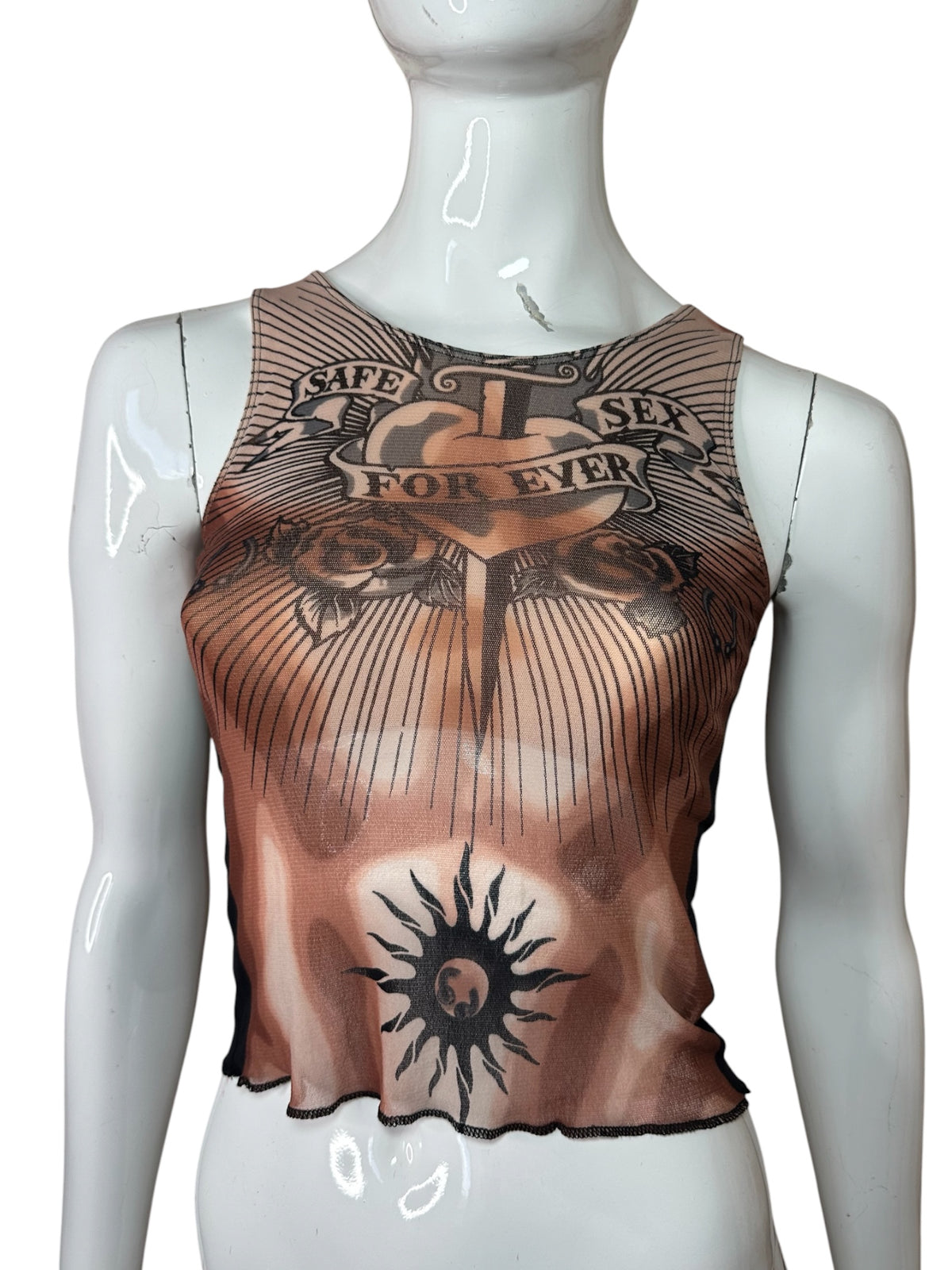 Jean Paul Gaultier tank top stampato