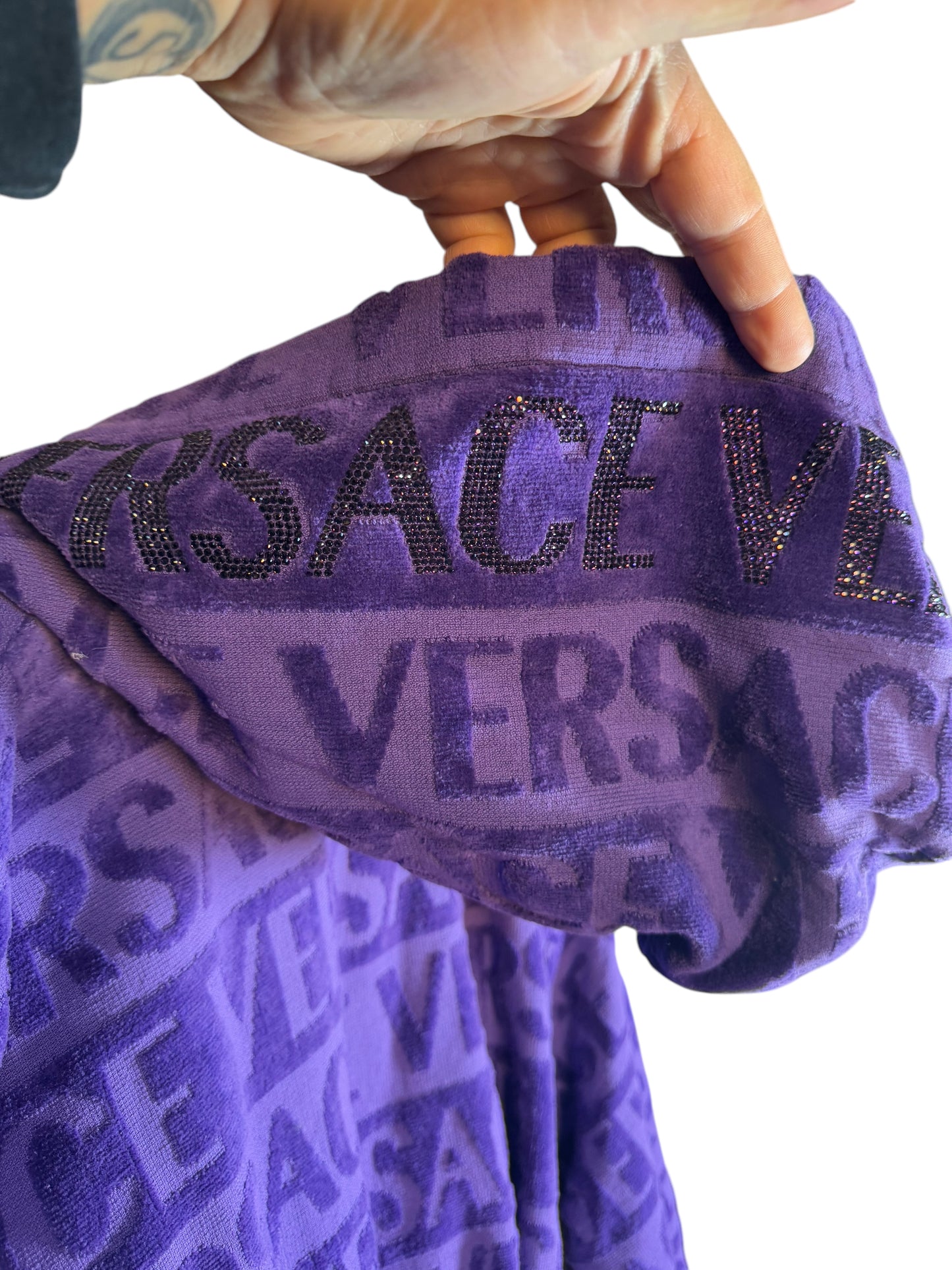 Accappatoio Versace con strass (M)