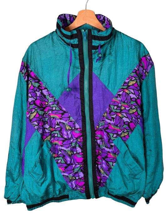 Giacca vintage Misty Valley Sport anni 90 nylon colorblock