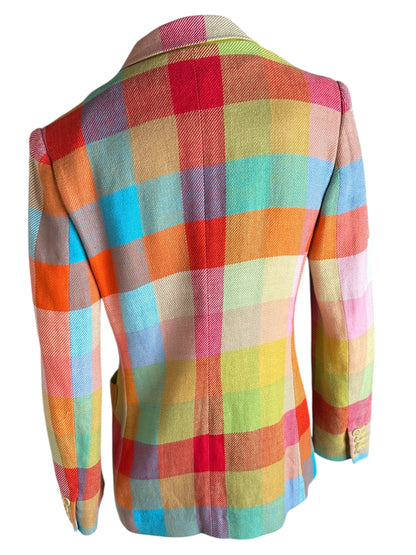 Etro blazer vintage a quadri