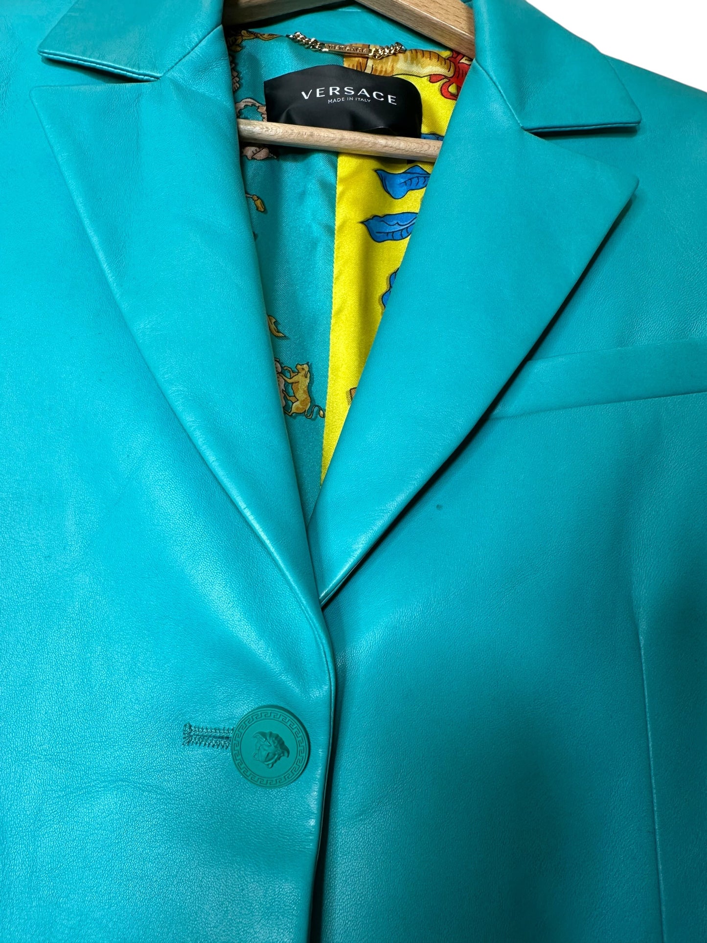Versace blazer in pelle — foto 13